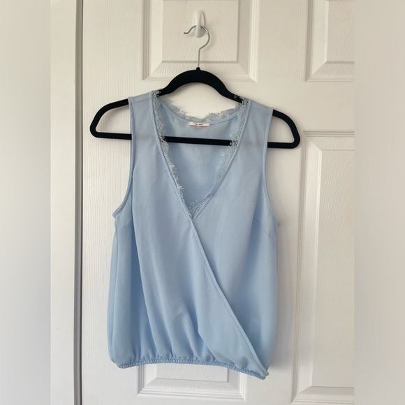 Brand new! Mi Ami blue tank top. Perfect for any occasion, casual or dressed up. - Picture 1 of 3